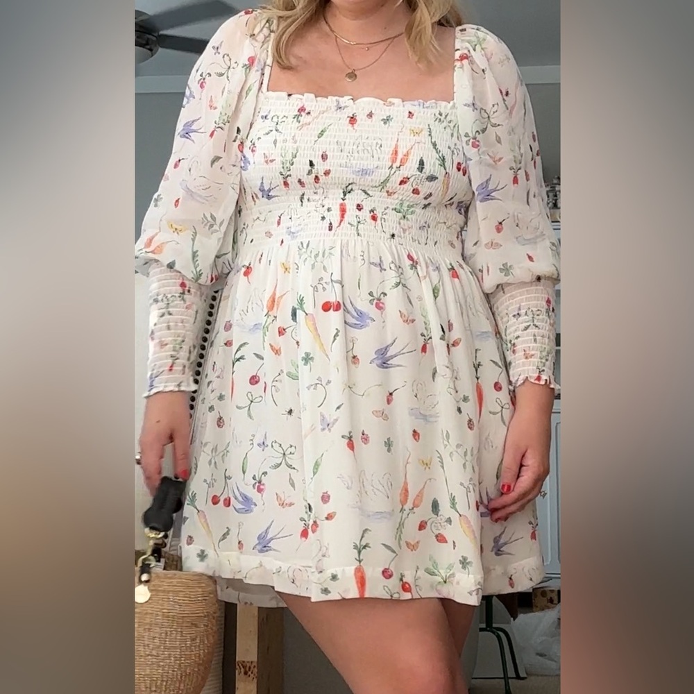 Hill House Grace Nap Dress in Veggie Botanical
